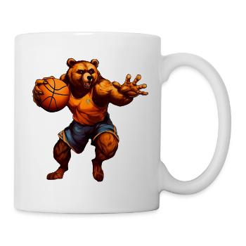 Basketball Bär - Tasse - Weiß - Rechts