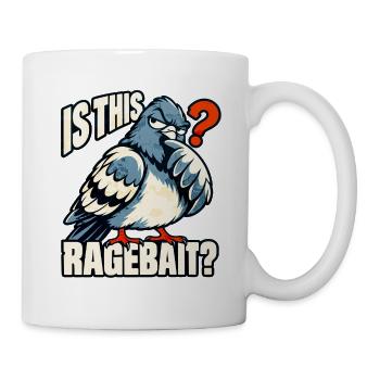Ragebait Jugendwort 2026 Taube Meme - Tasse - Weiß - Rechts