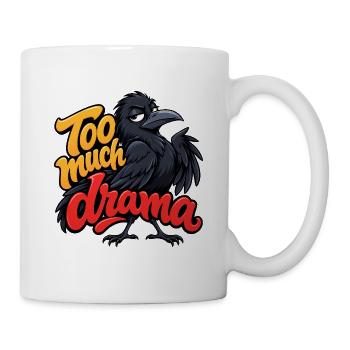 Krähe - Tasse - Weiß - Rechts