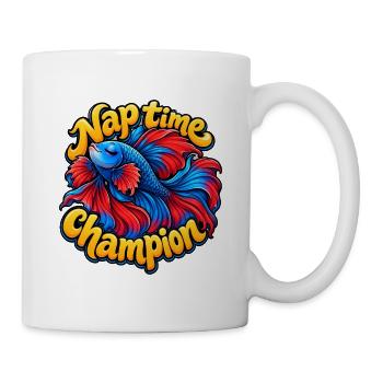 Kampffische - Tasse - Weiß - Rechts