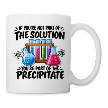Lustige Chemie-Wissenschaftslehrerin Labor-Geek-Kunst - Tasse - Weiß - Rechts