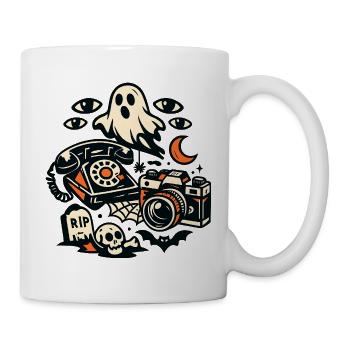 Geisterretrokamera Collage - Tasse - Weiß - Rechts