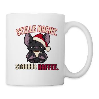 Stille Nacht starker Kaffee - Tasse - Weiß - Rechts