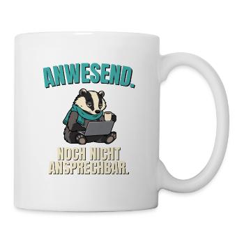 Büro-Dachs nicht ansprechbar - Tasse - Weiß - Rechts