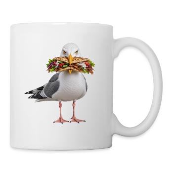 Silbermoewe-mit-Doener Möwe - Tasse - Weiß - Rechts