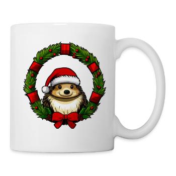 Igel Christmas - Tasse - Weiß - Rechts