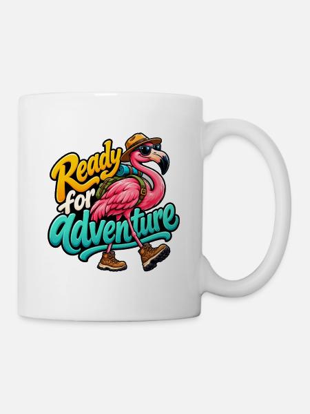 Flamingo - Tasse - Weiß
