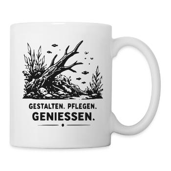 Unterwasser-Wald Fische - Tasse - Weiß - Rechts
