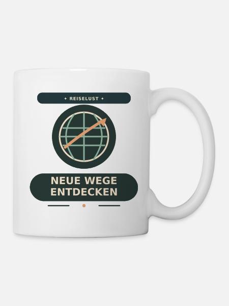 Welt entdecken - Tasse - Weiß