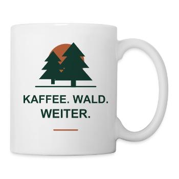 Kaffee Wald Weiter - Tasse - Weiß - Rechts