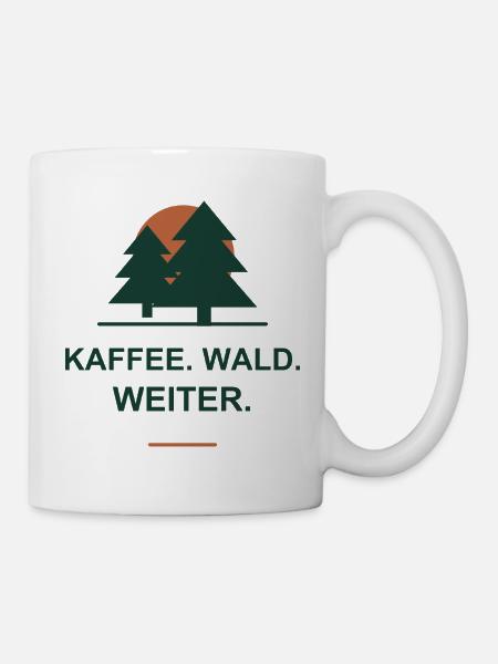 Kaffee Wald Weiter - Tasse - Weiß