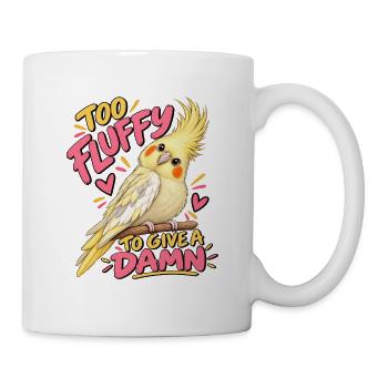 Süßer, lustiger Nymphensittich mit Spruch - Tasse - Weiß - Rechts