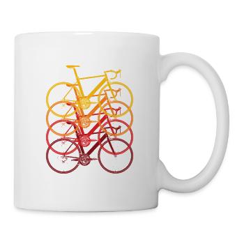 Roadbike Gravelbike Retro Fahrrad Rennrad - Tasse - Weiß - Rechts