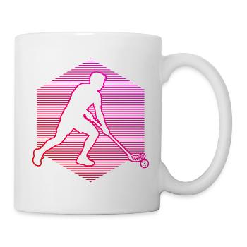 Die Unihockeyspieler und Floorball passen zusammen - Tasse - Weiß - Rechts
