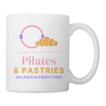 Pilates- und Gebäcklehrer – lustiger Pilates-Lehrer - Tasse - Weiß - Rechts