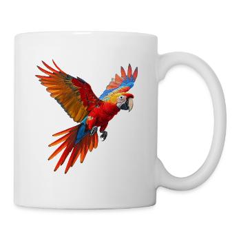 Papagei-Ara - Tasse - Weiß - Rechts
