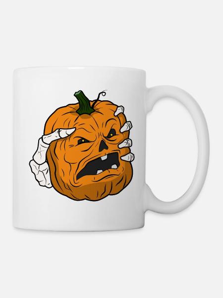 Pumpkin Tight Halloween - Tasse - Weiß