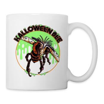 Halloween Bee - Tasse - Weiß - Rechts