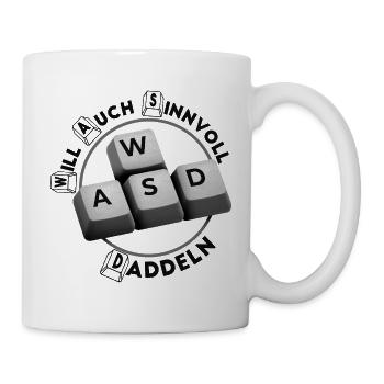  SINNVOLL DADDELN Gamer PC games gaming Konsolen - Tasse - Weiß - Rechts