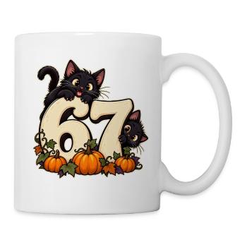 67 Katzenchaos - Tasse - Weiß - Rechts