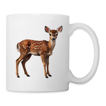 Rehkitz Rehbock - Tasse - Weiß - Rechts