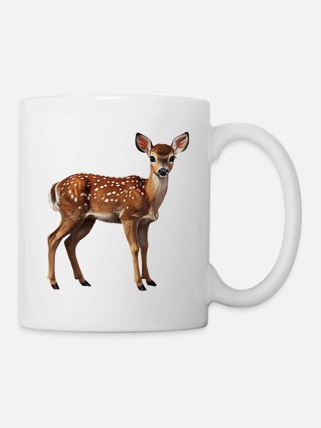Rehkitz Rehbock - Tasse - Weiß