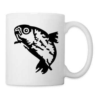 Forelle / Trout (1c) - Tasse - Weiß - Rechts