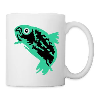 Forelle / Trout (3c) - Tasse - Weiß - Rechts