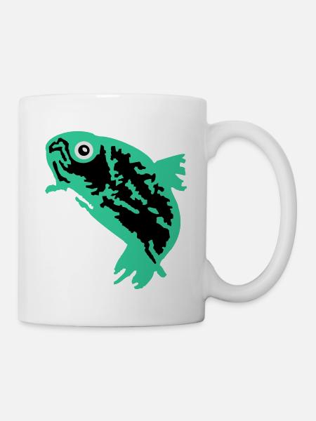 Forelle / Trout (3c) - Tasse - Weiß
