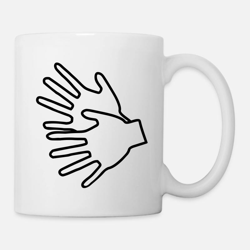 langage par gestes - Mug blanc - blanc