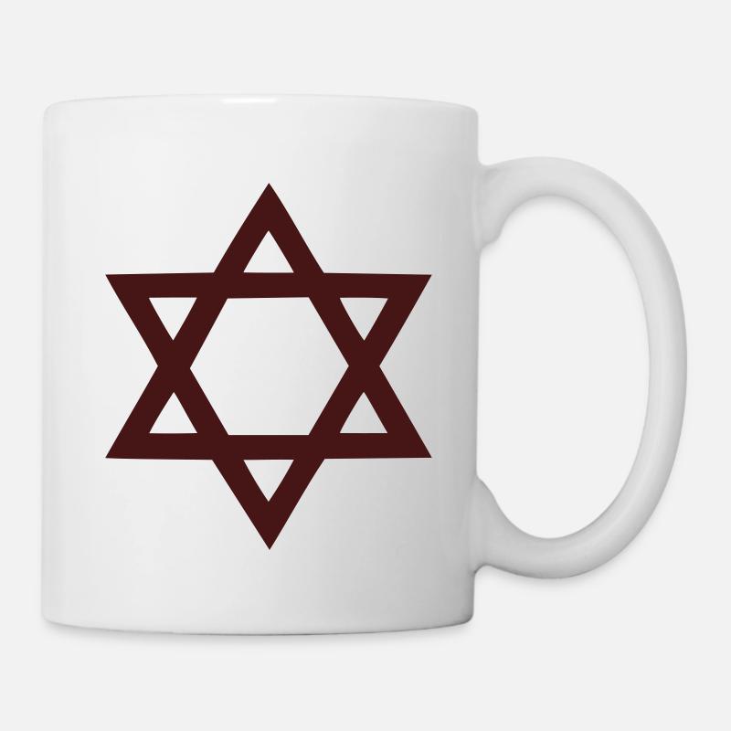 Davidstern - Tasse - Weiß