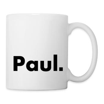 Paul - nom - police - Mug blanc - blanc - Droite