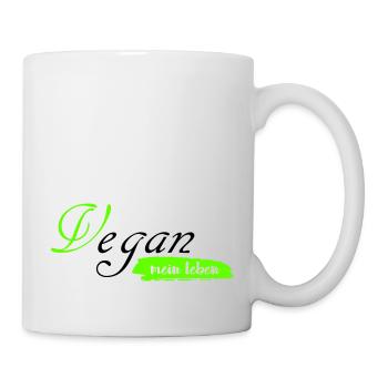 Vegan mein Leben, Lifestyle Vegano - Tasse - Weiß - Rechts