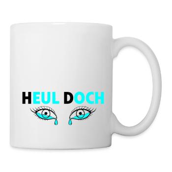 Heul doch - Tränende Augen - Tasse - Weiß - Rechts