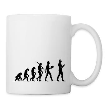 AI Evolution. Vom Ursprung bis zum Tech-Zeitalter - Tasse - Weiß - Rechts