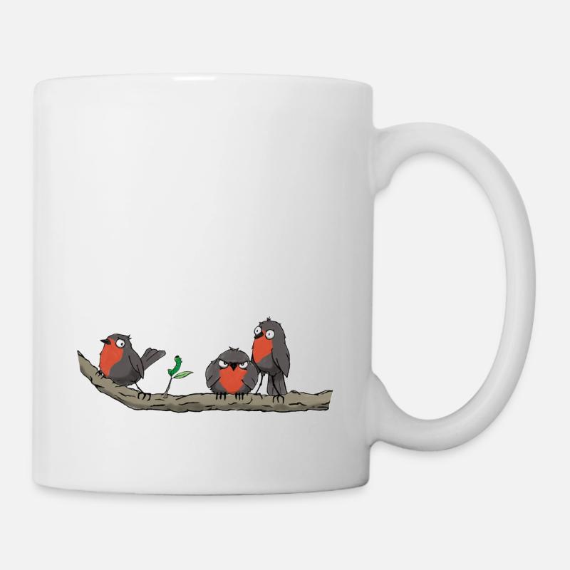 robin ties - Mug - white