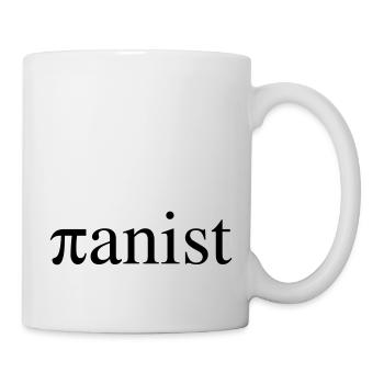 Pianist - Tasse - Weiß - Rechts