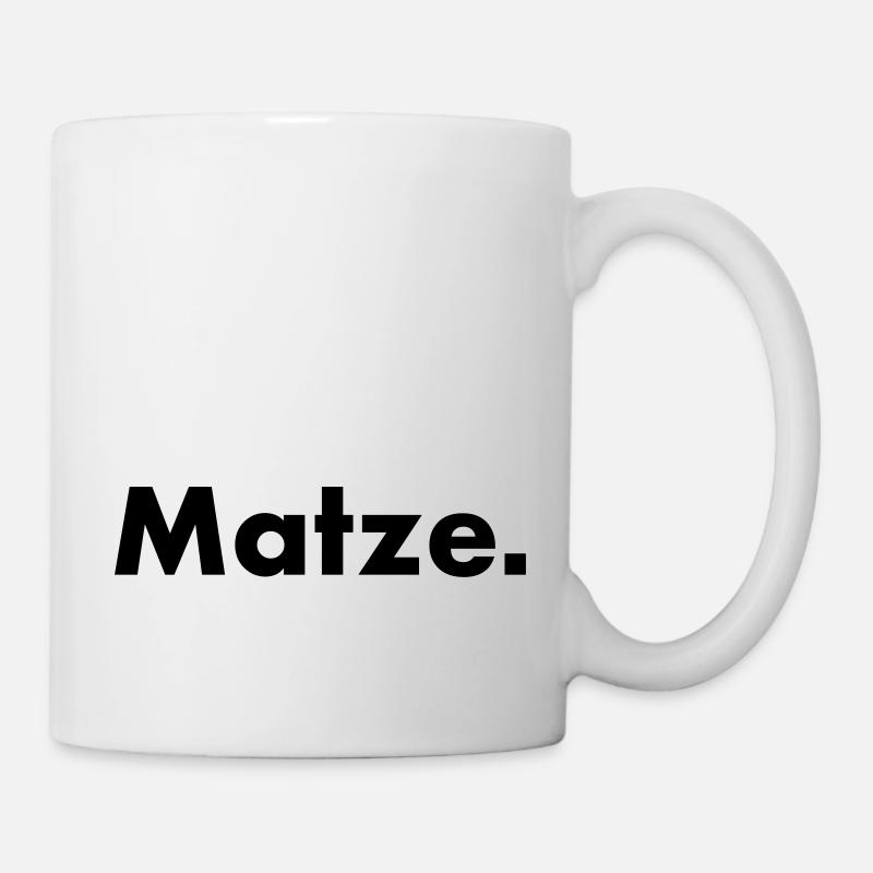 Matze Matthias Mathias - Schrift Name Vorname - Tasse - Weiß