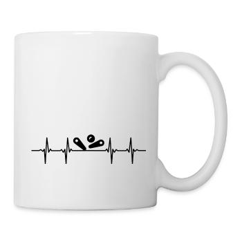 Heartbeat pinball pinball machine pinball black - Mug - white - Right