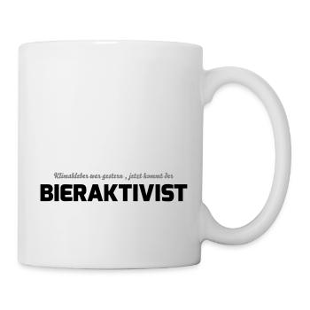 Klimakleber - Bieraktivist - Tasse - Weiß - Rechts
