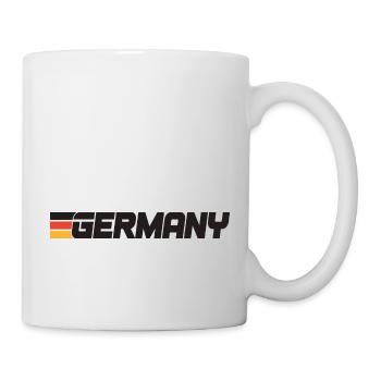 Drapeau rétro Jersey Allemagne - Mug blanc - blanc - Droite