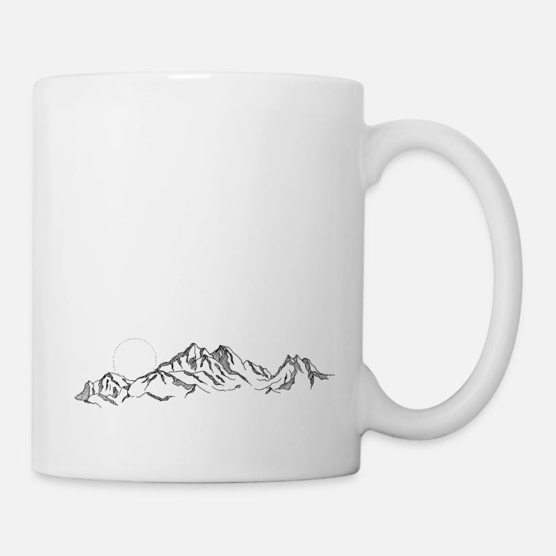 Montagnes - Mug blanc - blanc