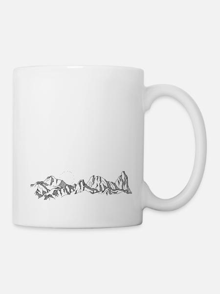 Montagnes - Mug blanc - blanc