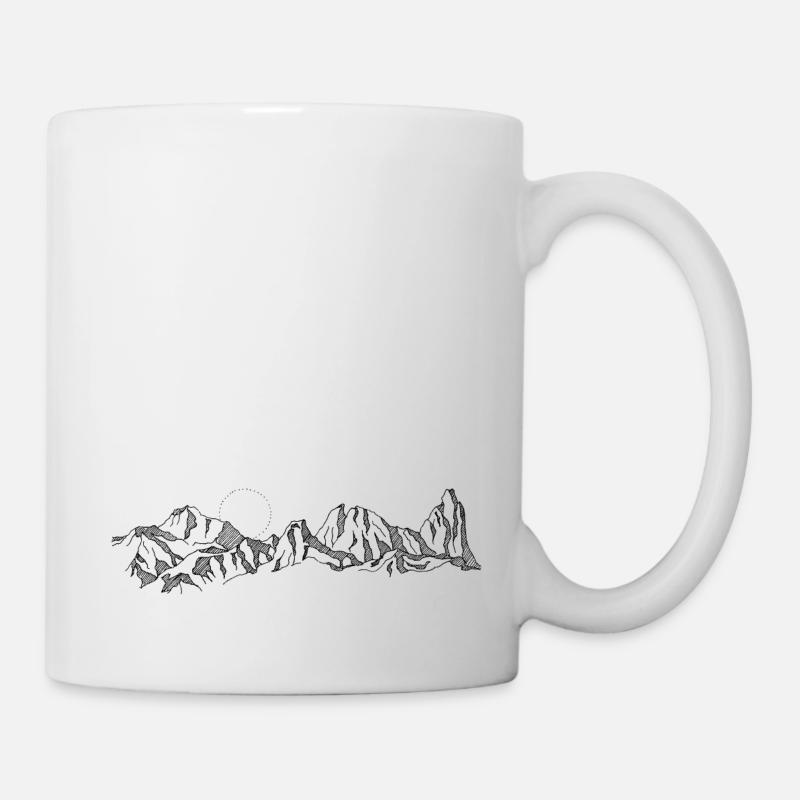 Montagnes - Mug blanc - blanc