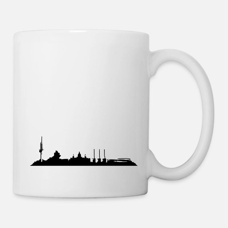 Hannover // Skyline // Silhouette // Skylineshirt - Tasse - Weiß