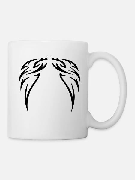 tattoo wings - Tattoo Flügel - Tasse - Weiß