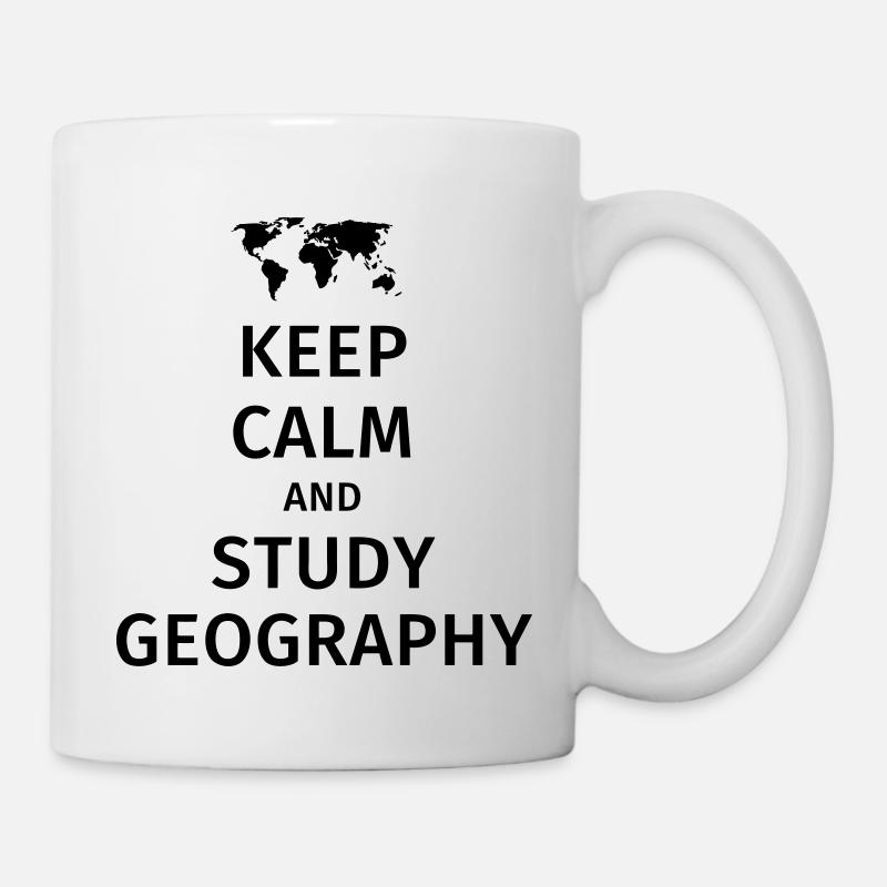 keep calm and study geography - Mug - white