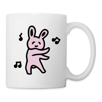 Lapin Partie - Mug blanc - blanc - Droite