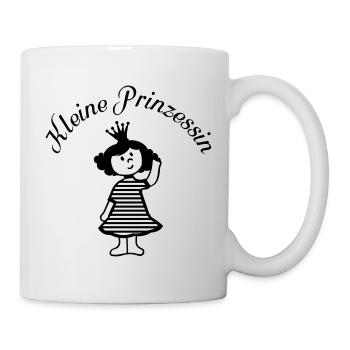 kleine Prinzessin mit Schriftzug - Tasse - Weiß - Rechts