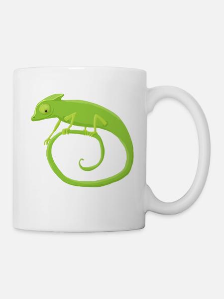 Chamäleonkringel - Tasse - Weiß